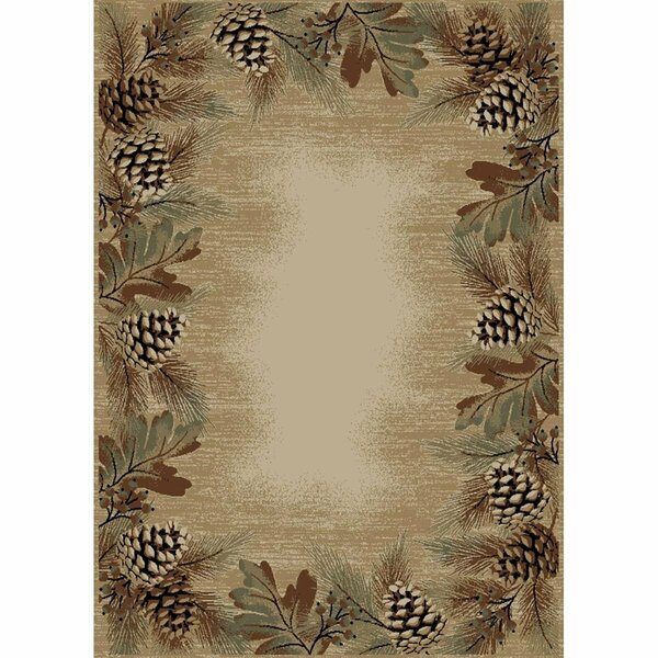 Mayberry Rug 2 x 4 ft. American Destination Pembroke Pines Area Rug, Antique AD8841 2X4
